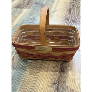 Longaberger Christmas Collection Gingerbread Basket W Liner 1990